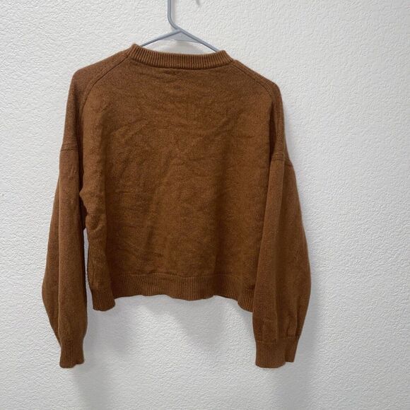 The Reset R Label Wool and Cashmere Sweater Brown Size Small - Picture 3 of 6
